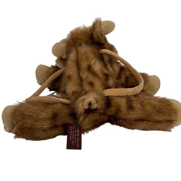 Bearington Moose Tracks Fur Purse Realistic Handbag Plush Toy Teddy Animal - Picture 6 of 12